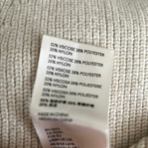 NWT Free People Cream Sweater - Picture 5 of 6